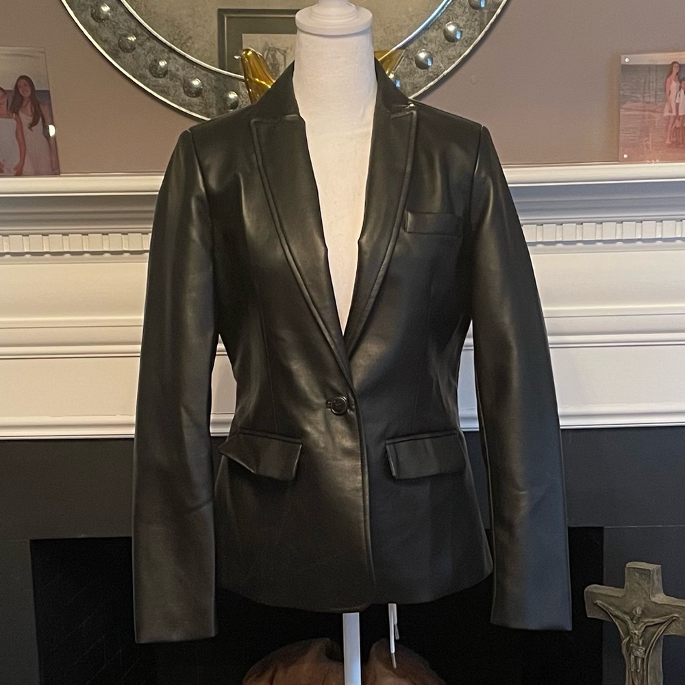 AQUA Women’s Faux Leather Jacket